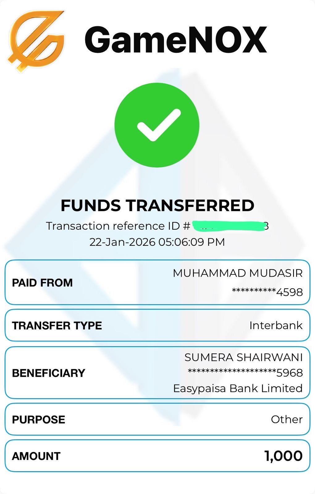 Free Fire tournament prize distribution proof